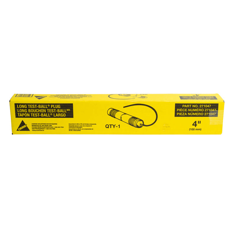 Cherne® 271047 4-IN. LONG TEST-BALL® PLUG - Edmondson Supply
