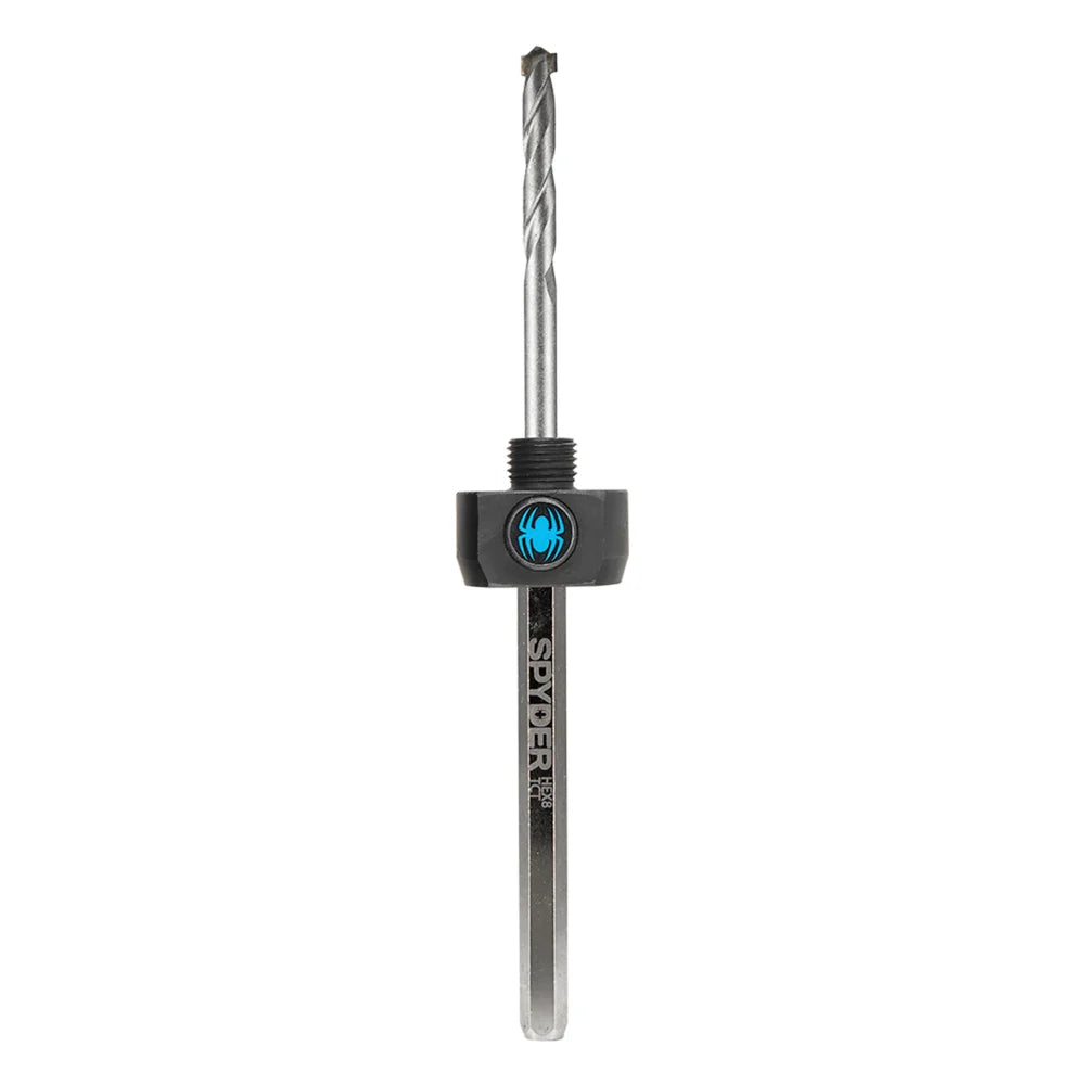 SPYDER 600638 Hex8 3/8" TCT Quick Change Hole Saw Arbor Assembly Rapid Core Eject® - Edmondson Supply