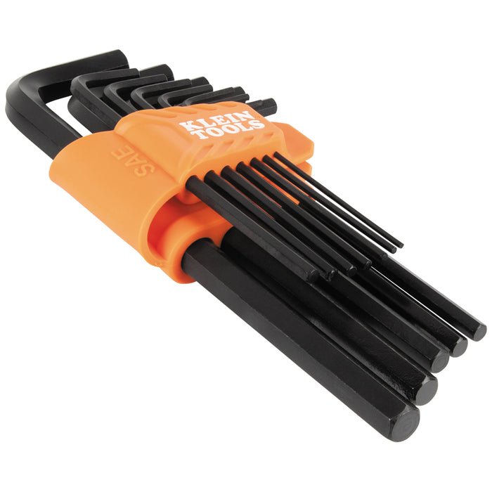 Klein Tools LS12 L-Style Long Hex Key Set, SAE, 12-Piece - Edmondson Supply