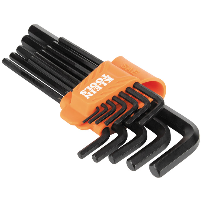 Klein Tools LS12 L-Style Long Hex Key Set, SAE, 12-Piece - Edmondson Supply