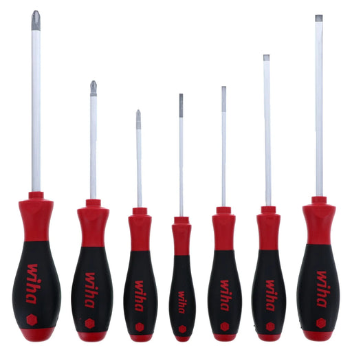 Wiha Tools 30278 7 Piece SoftFinish Slotted and Phillips Screwdriver Set - Edmondson Supply