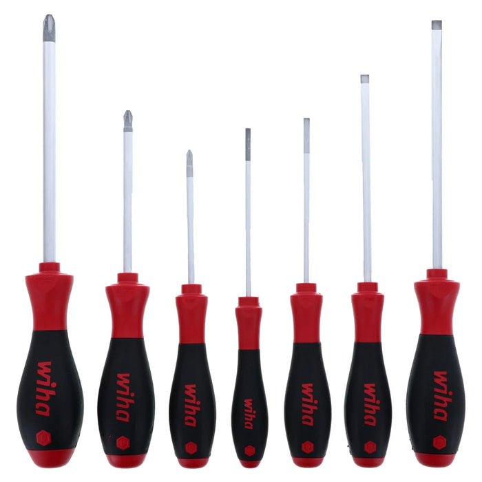 Wiha Tools 30278 7 Piece SoftFinish Slotted and Phillips Screwdriver Set - Edmondson Supply