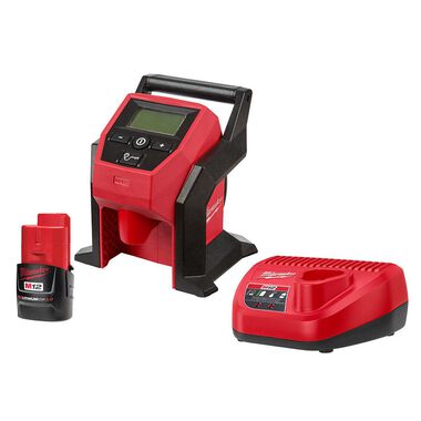 Milwaukee 2475-21CP M12 Compact Inflator with CP 2.0AH Battery Kit - Edmondson Supply