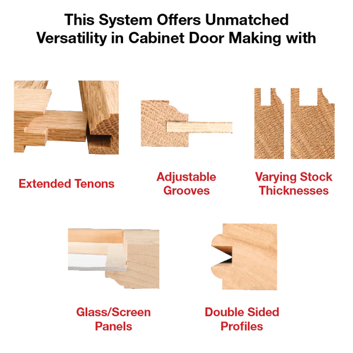 Freud 99-863 1-11/16" Premier Adjustable Rail & Stile Bit - Round Over Bead