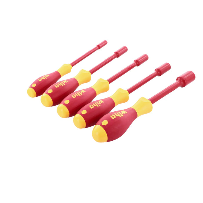 Wiha Tools 32292 5 Piece Insulated SoftFinish Nut Driver Set - Inch - Edmondson Supply