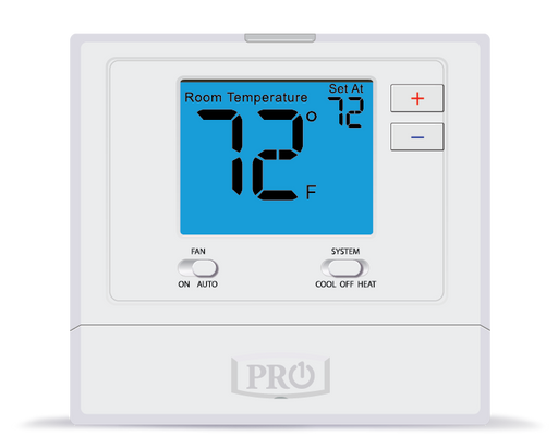 PRO1 IAQ T701 Digital Non-Programmable Thermostat, Single Stage, 1 Heat - 1 Cool - Edmondson Supply
