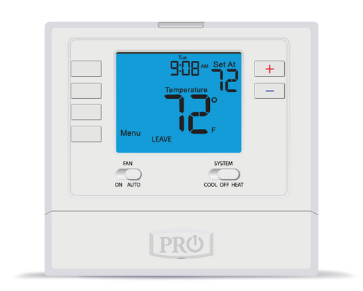 PRO1 IAQ T705 Digital 7-Day or 5/1/1 Programmable Thermostat, 1 Heat - 1 Cool - Edmondson Supply