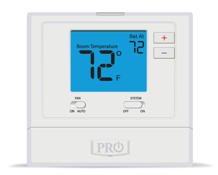 PRO1 IAQ T771 Non-Programmable Thermostat, Single Stage, Battery or Hardwire, 1 Heat - 1 Cool - Edmondson Supply