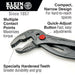 Klein Tools D504-10B Quick-Adjust Klaw™ Pump Pliers, 10-Inch - Edmondson Supply