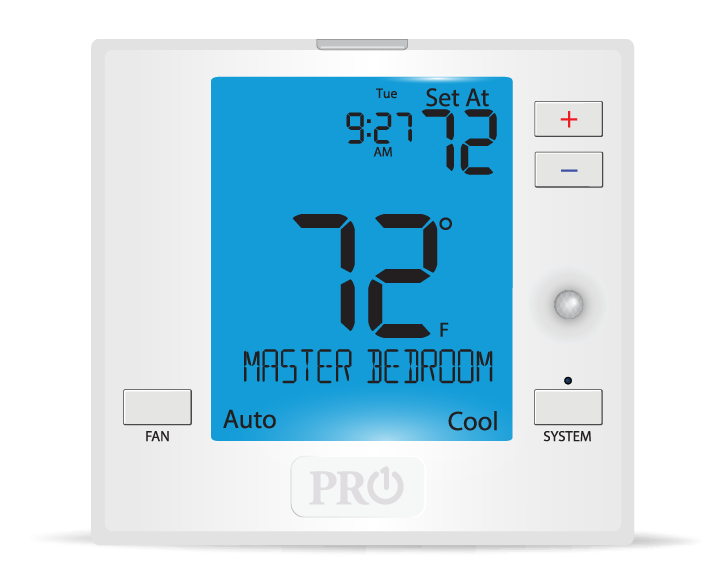 PRO1 IAQ R751WO PROsync Digital Wireless Remote Sensor, 4 Heat - 2 Cool, Wireless Universal, Occupancy Sensor - Edmondson Supply