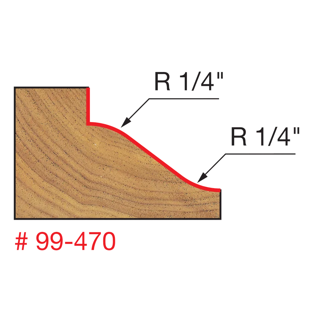 Freud 99-470 1-1/2" Reversible Wainscoting Bit - Edmondson Supply