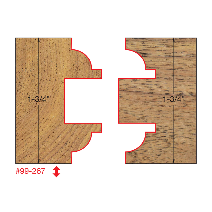 Freud 99-267 1-7/8" Entry & Interior Door Router Bit System - Edmondson Supply