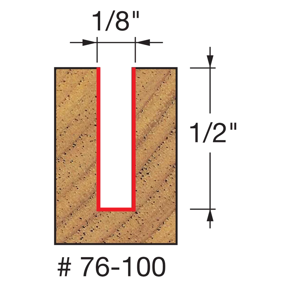 Freud 76-100 1/8" Down Spiral Bit - Edmondson Supply