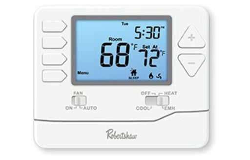 Robertshaw RS9210 Programmable Wall Thermostat, Multi-Stage - 2 Heat / 1 Cool - Edmondson Supply