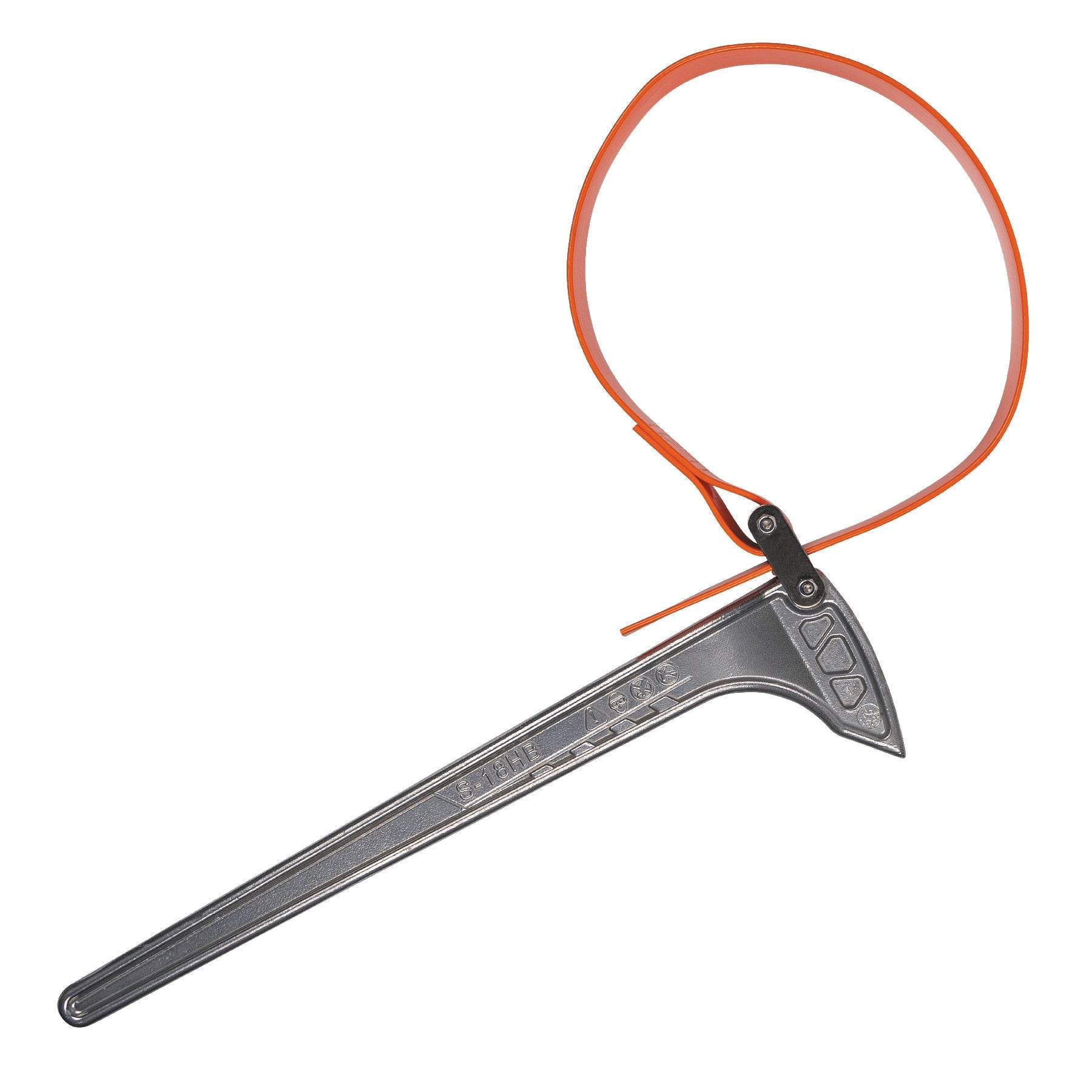 Klein Tools S18HB Grip-It™ Strap Wrench, 1-1/8 to 8-Inch, 18-Inch Handle - Edmondson Supply
