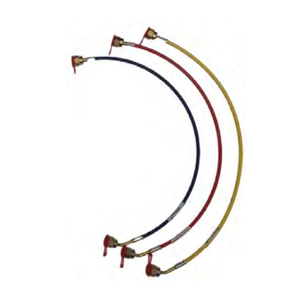 ESP SH12KIT Natural Refrigerant Charging Hoses - (3) 12" hoses STRAIGHT X 35 DEGREE - Edmondson Supply