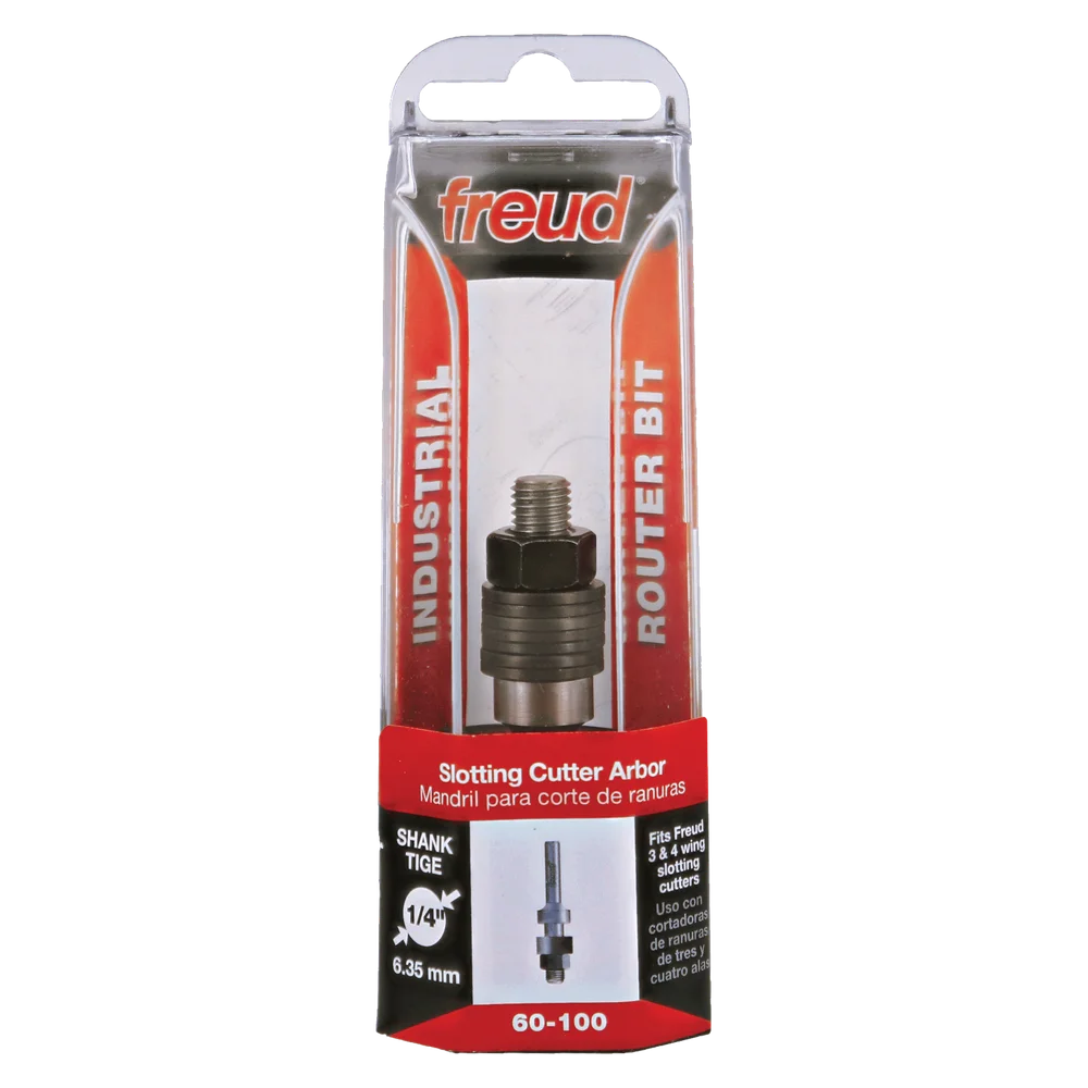 Freud 60-100 5/16" Slotting Cutter Arbor with 1/4" Shank - Edmondson Supply