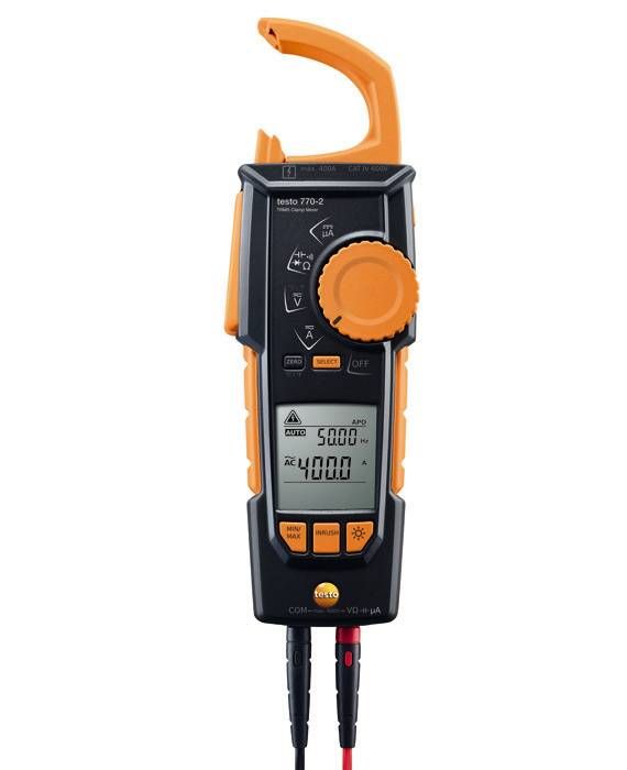 Testo 0590 7702 770-2 - Hook Clamp Meter with Thermocouple Adapter - Edmondson Supply