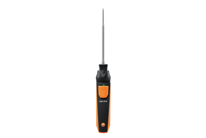 Testo 0563 1915 testo 915i - Thermometer with immersion/penetration probe and smartphone operation - Edmondson Supply