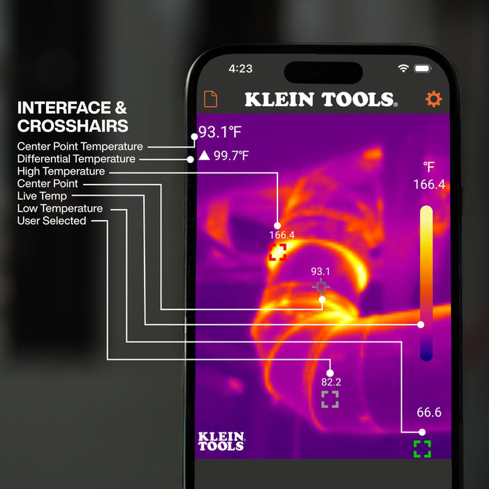 Klein Tools TI223 Mobile Thermal Imager For Android® / iOS® - Edmondson Supply