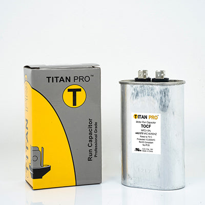 Packard TITAN PRO TOCF50 Run Capacitor 50 MFD 440/370 Volt Oval - Edmondson Supply