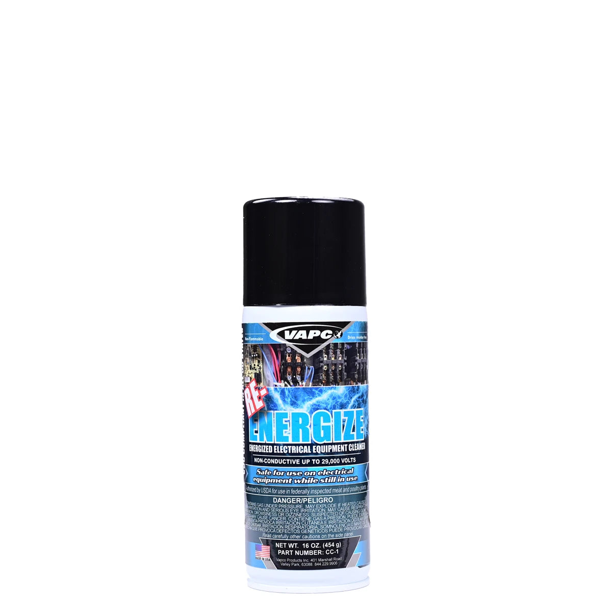 Vapco Products CC-1 Re-energize It Aerosol Electrical Contact Cleaner (16 oz) - Edmondson Supply