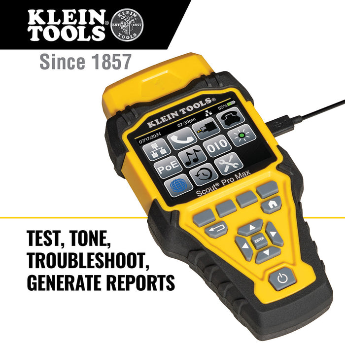 Klein Tools VDV501-770 Scout® Pro Max Network Cable Tester With Remote Set - Edmondson Supply