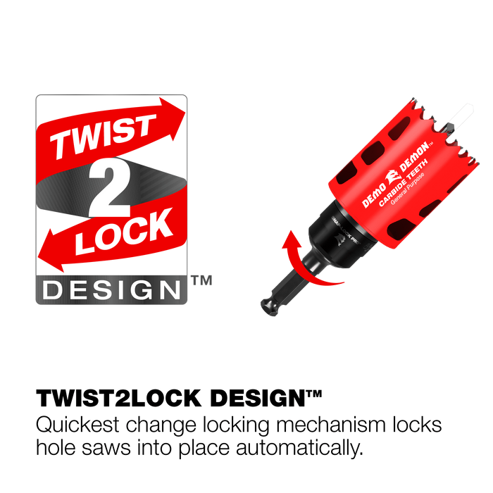 Diablo Tools DHSARD500 7/16" Snap-Lock Demon™ Mandrel System - Edmondson Supply