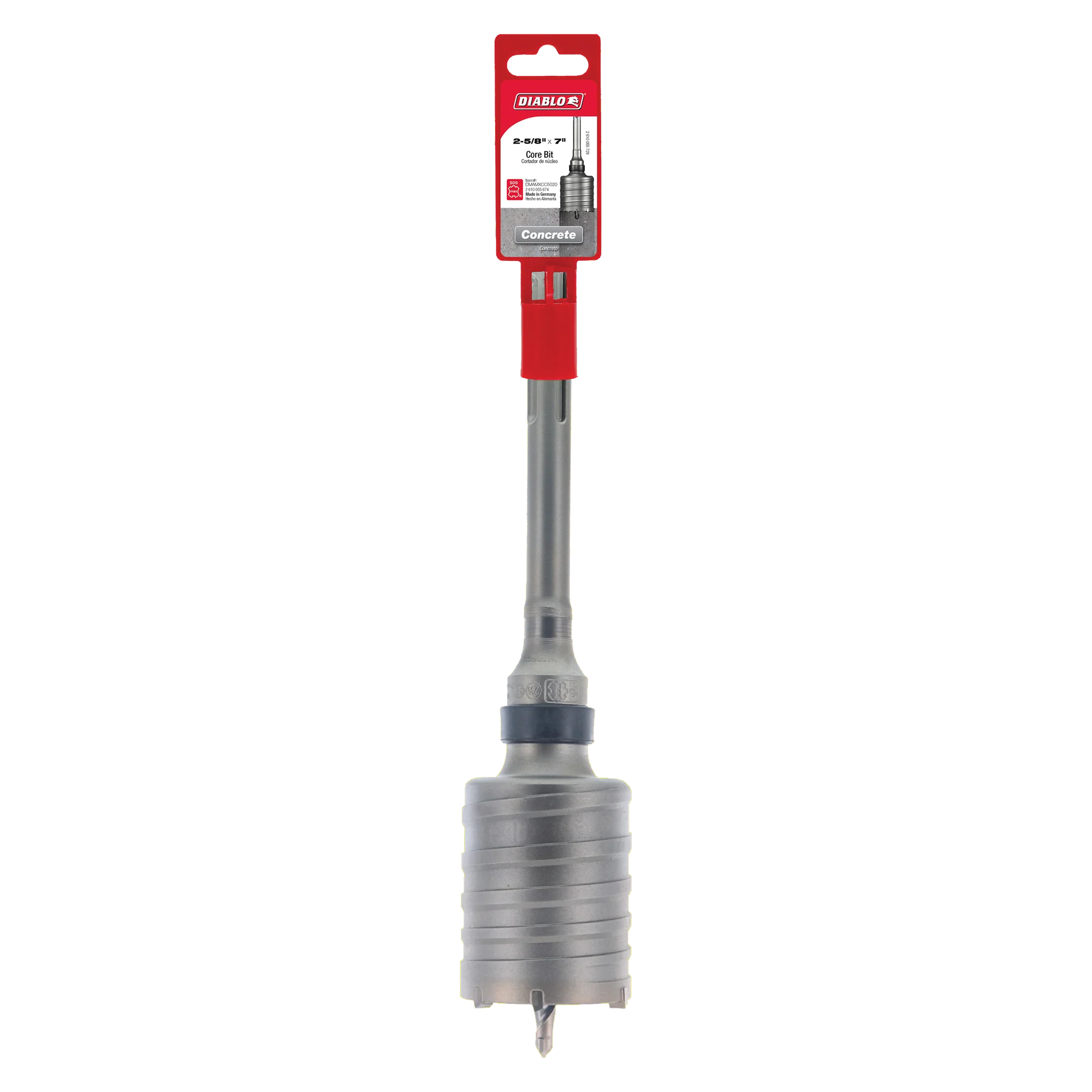 Diablo Tools DMAMXCC5020 2-5/8 in. x 7 in. SDS-Max Carbide Tipped Core Bit - Edmondson Supply