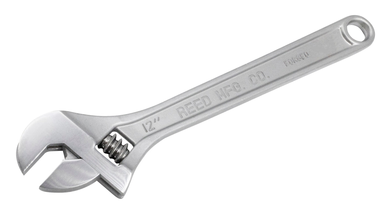 Reed Mfg CW12 12" Chrome Adjustable Wrench - Edmondson Supply