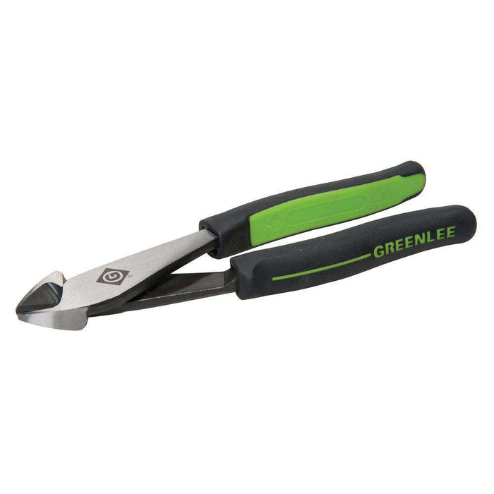 Greenlee 0251-08AM 8" High-Leverage Diagonal Cutting Pliers, Angled, Molded Handle - Edmondson Supply