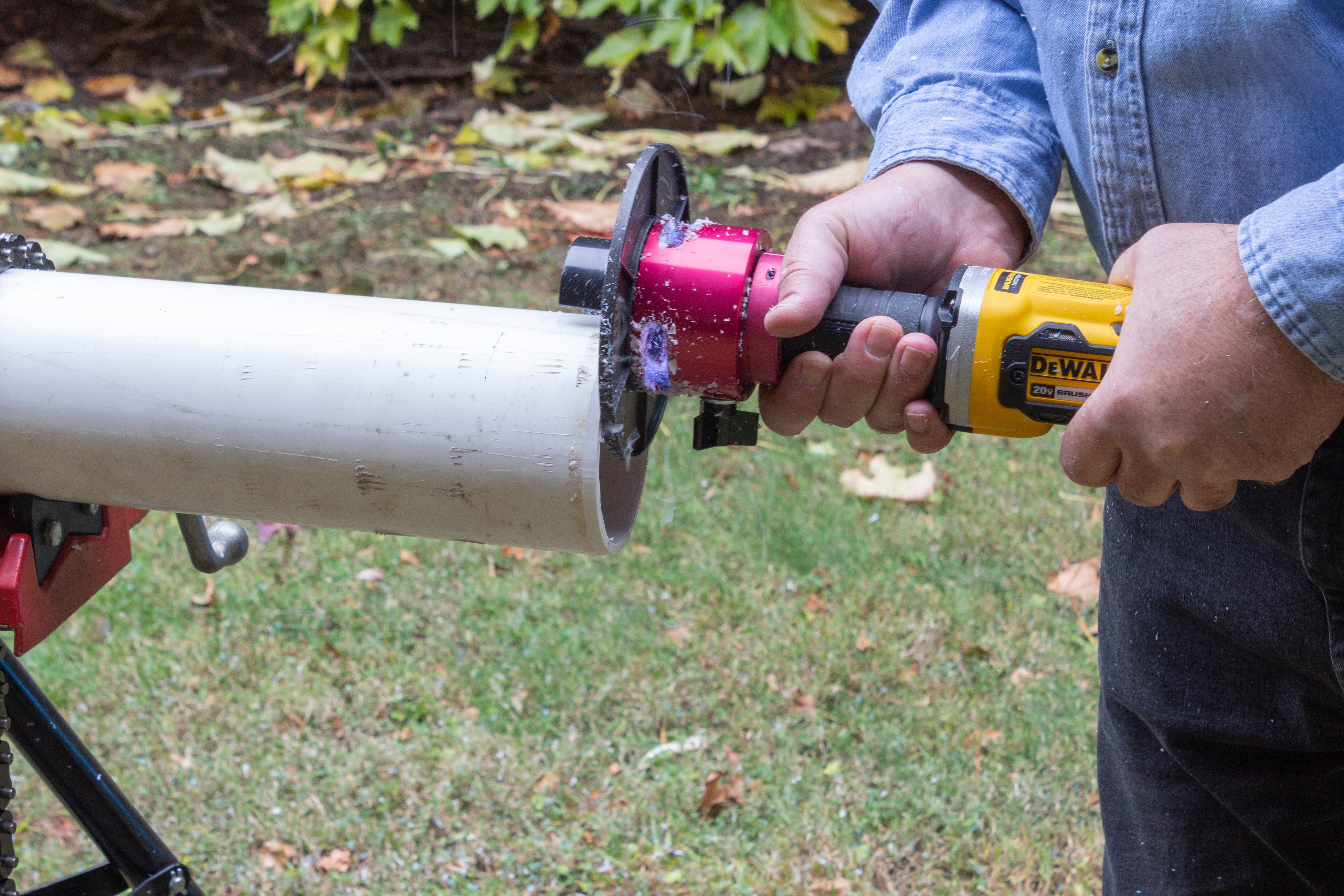 Reed Mfg CPBDK Bevel Boss™ Cordless Pipe Beveler Kit, DeWalt® - Edmondson Supply