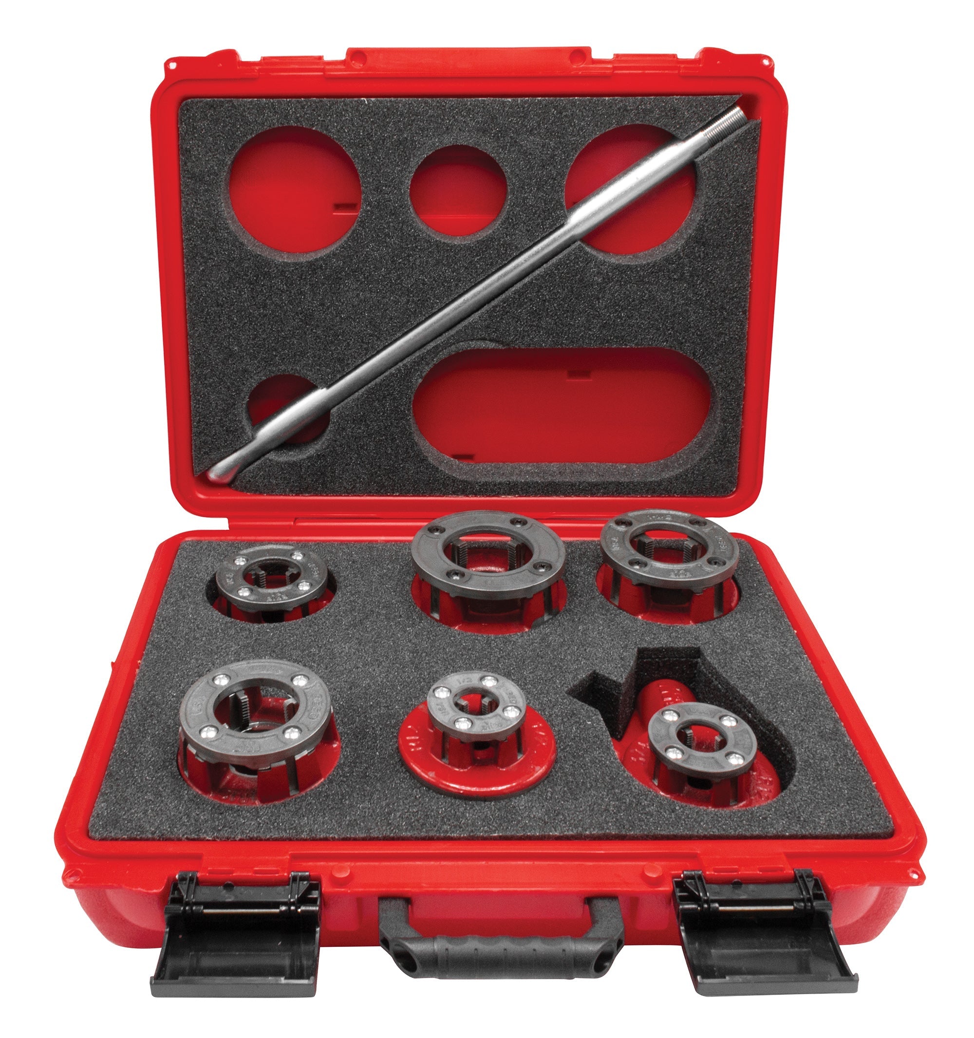 Reed Mfg R12NPT-6-BOX R12+ Threader Set, 1/2" - 2" NPT with R12BOX - Edmondson Supply