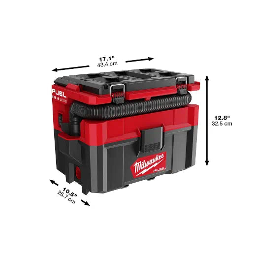 Milwaukee 0970-20 M18 FUEL™ PACKOUT™ 2.5 Gallon Wet/Dry Vacuum - Edmondson Supply