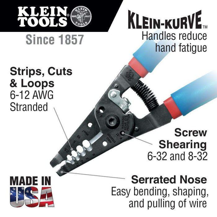 Klein Tools 11053 Klein-Kurve® Wire Stripper/Cutter - Edmondson Supply