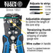 Klein Tools 11061 Wire Stripper and Cutter, Self-Adjusting - Edmondson Supply
