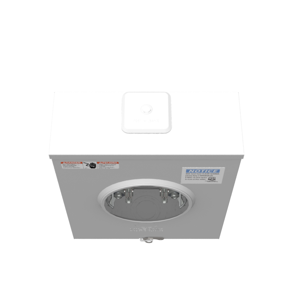 Milbank U7043-XL-TG-KK 200 Amp 4-Terminal, Ringless Meter Socket, OH/UG - Edmondson Supply