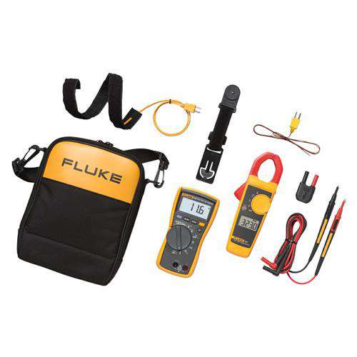 Fluke 116/323 KIT True-RMS AC/DC HVAC Multimeter with True-RMS AC Clamp Meter Combo Kit