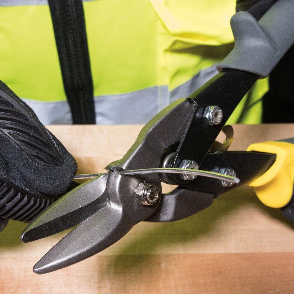 Klein Tools 1202S Aviation Snips with Wire Cutter, Straight - Edmondson Supply