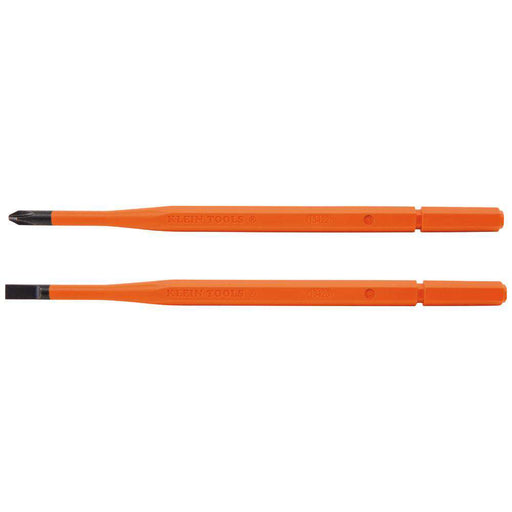 Klein Tools 13156 Screwdriver Blades, Insulated Single-End, 2-Pack - Edmondson Supply