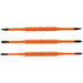 Klein Tools 13157 Screwdriver Blades, Insulated Double-End, 3-Pack - Edmondson Supply