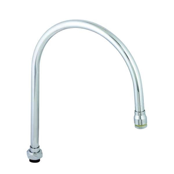T&S Brass 136X Swivel Gooseneck, 12-3/16" Spread, 14-11/16" Height, 5-9/16" Clearance - Edmondson Supply