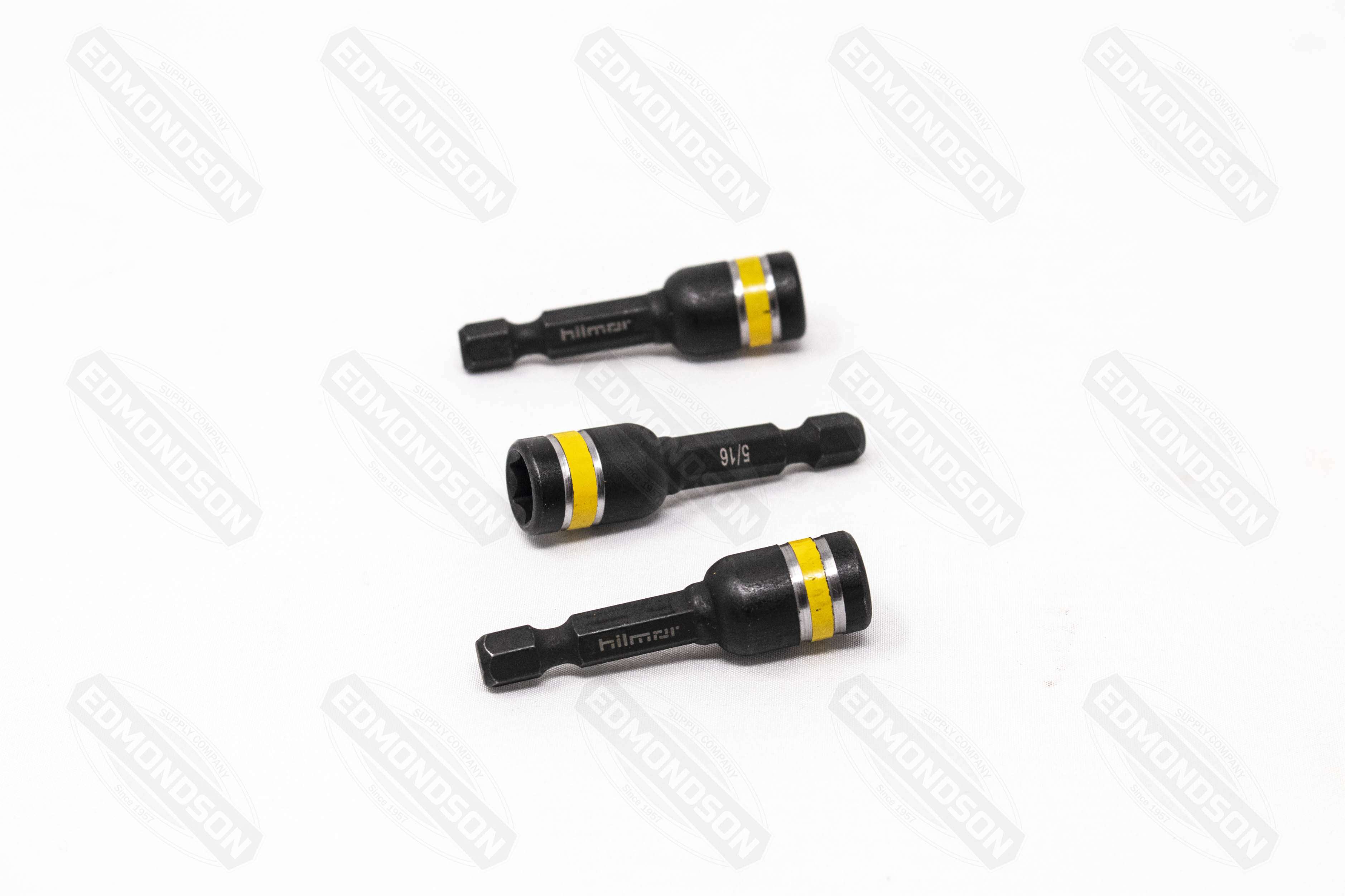 Hilmor 1885436 MNS516178 5/16" X 1-7/8" Magnetic Nutsetter 3-Pk - Edmondson Supply