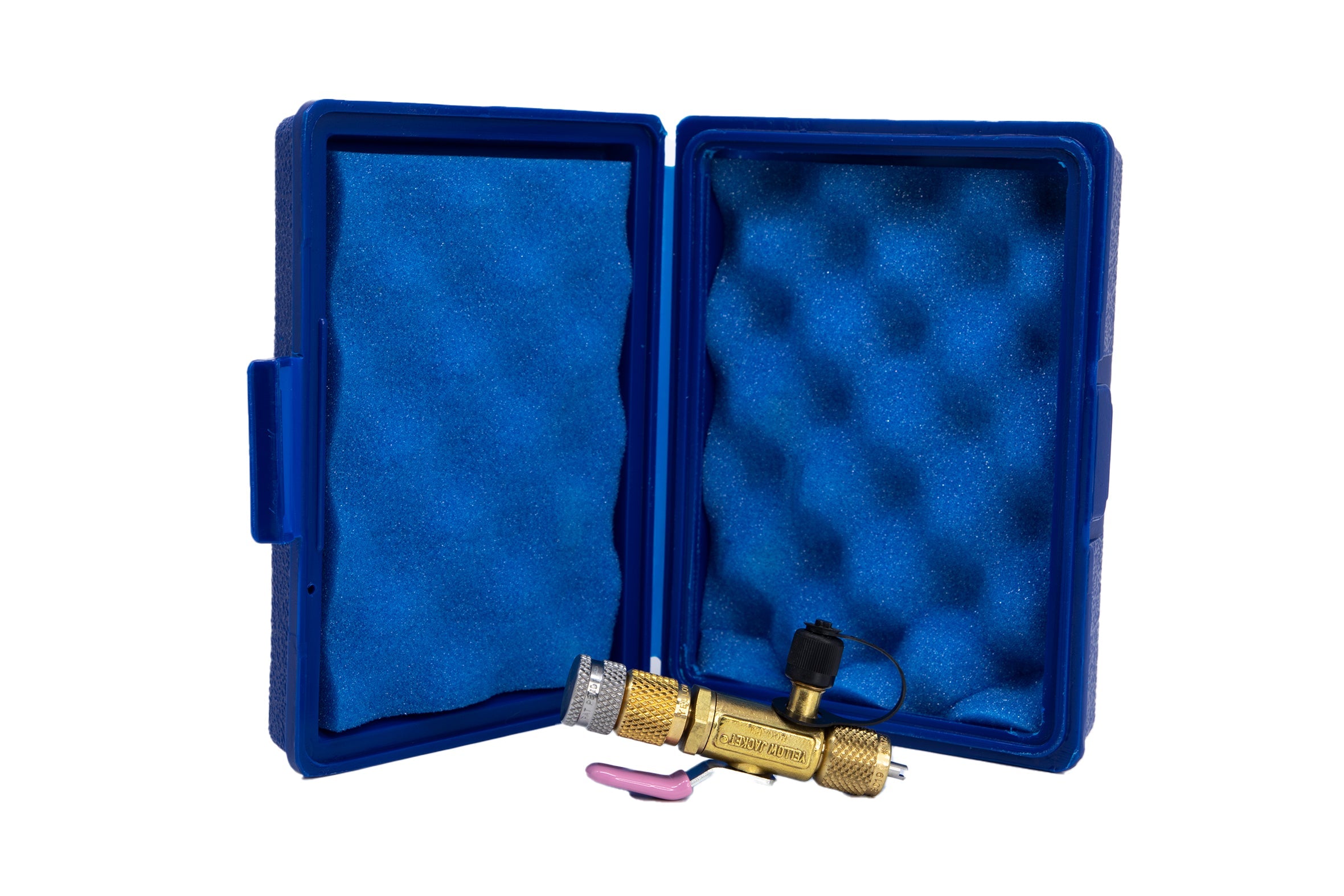 Yellow Jacket 18994 RealTorque™ 1/4” Male x 5/16” Female Vacuum/Charge Valve with 1/4” Side Port - Edmondson Supply