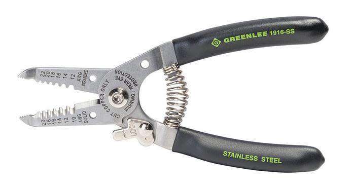 Greenlee 1916-SS Stainless Steel Wire Stripper (10-20AWG) - Edmondson Supply
