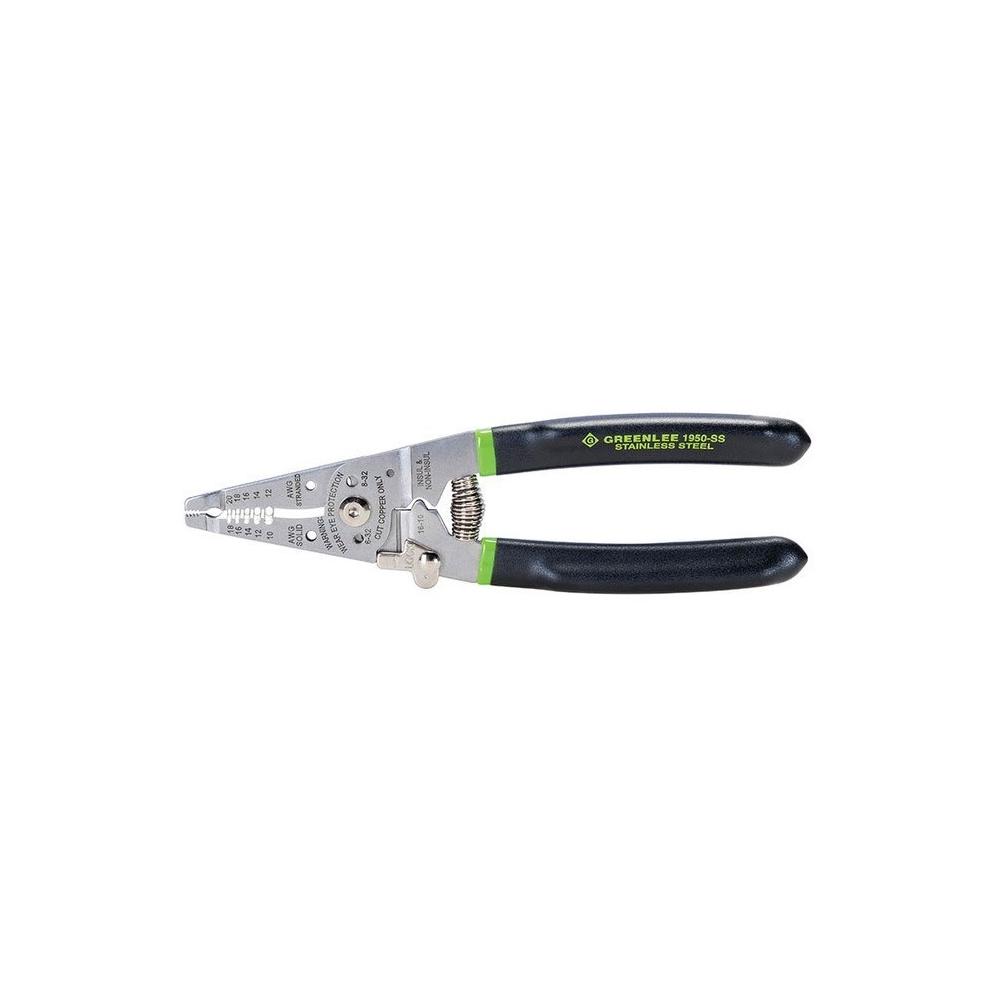 Greenlee 1950-SS Stainless Steel Pro Wire Stripper & Crimper (10-20AWG) - Edmondson Supply