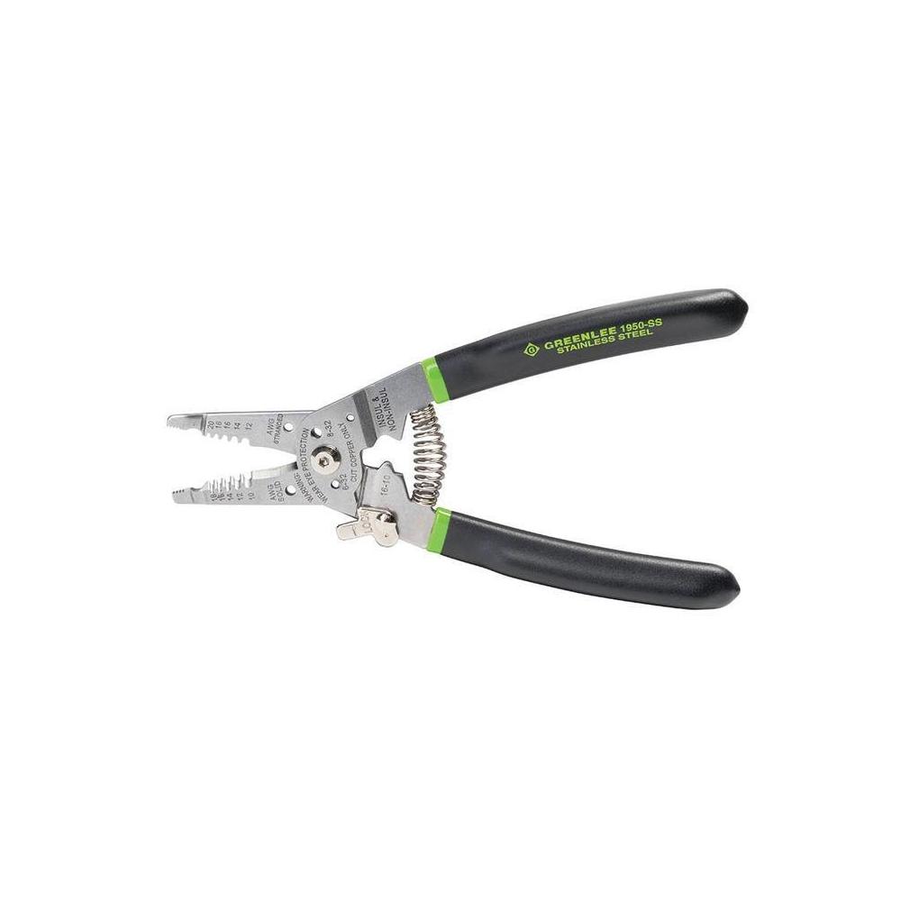 Greenlee 1950-SS Stainless Steel Pro Wire Stripper & Crimper (10-20AWG) - Edmondson Supply