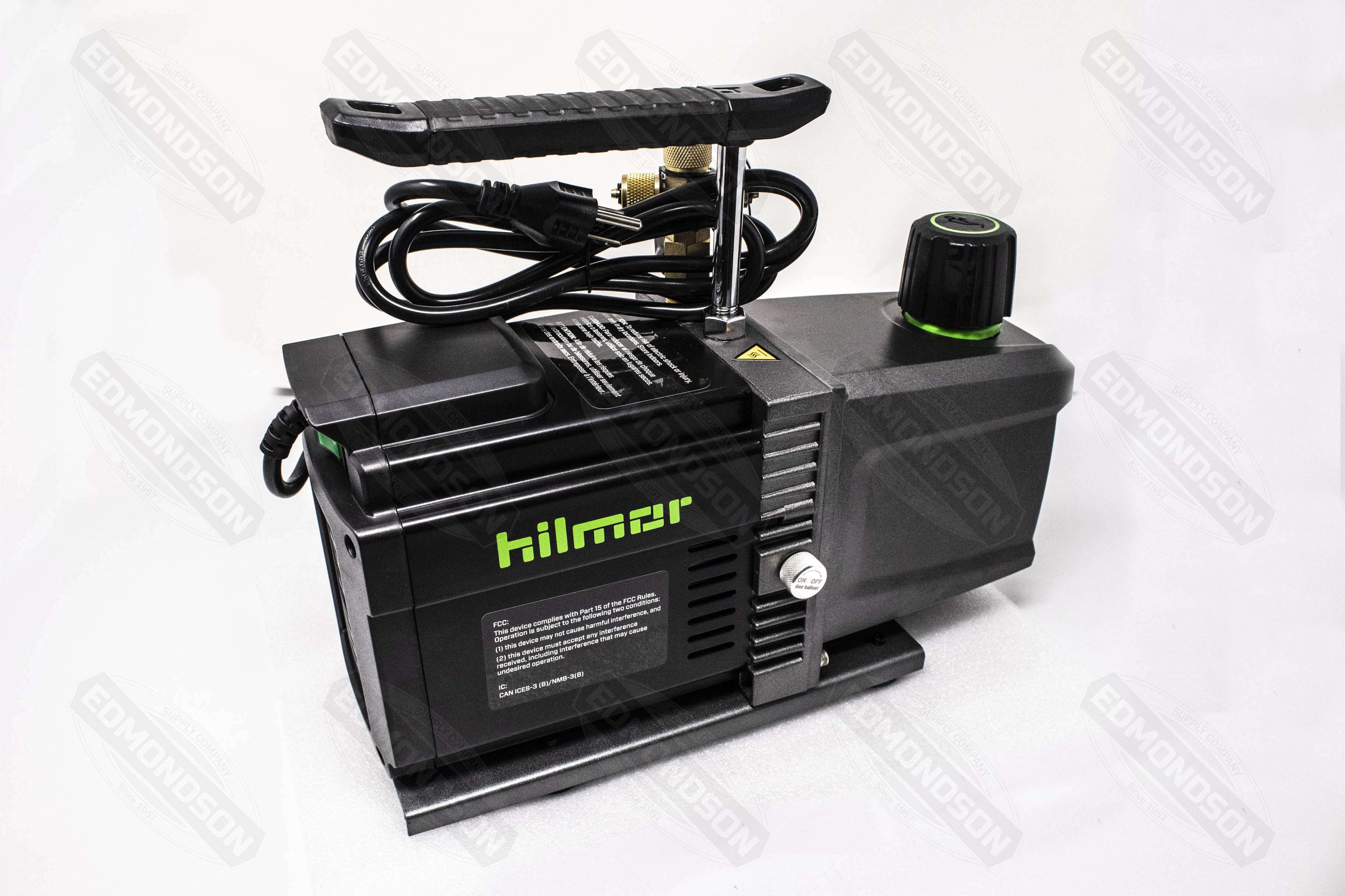 Hilmor 1950532 12 CFM Brushless DC Vacuum Pump - Edmondson Supply