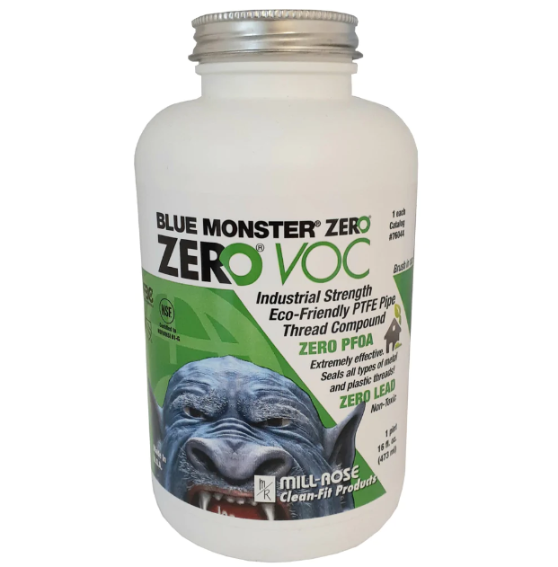 Blue Monster 76044 Blue Monster® ZERO® VOC Eco-Friendly PTFE Thread Sealant, 16oz - Edmondson Supply