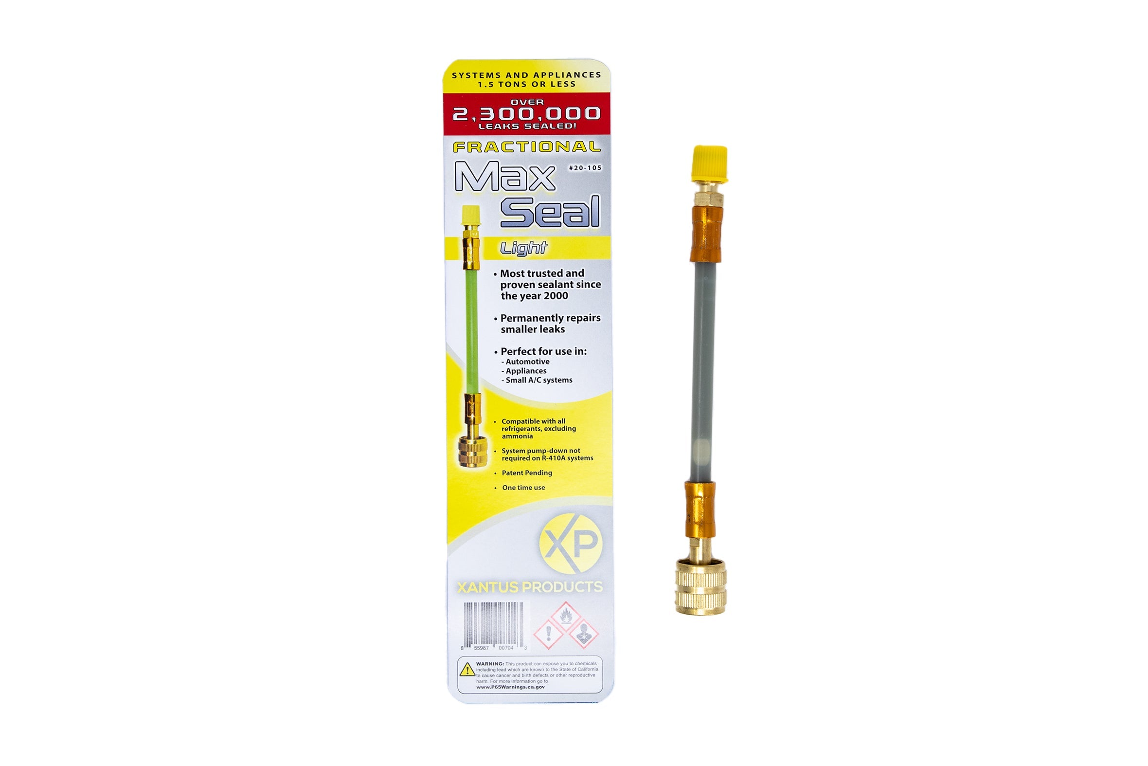Xantus Products 20-105 Max Seal Light Fractional Direct Inject AC Leak Sealant, 1.5 Tons or Less